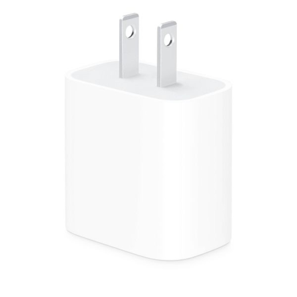 White Silver Apple 20W USB-C Power Adapter